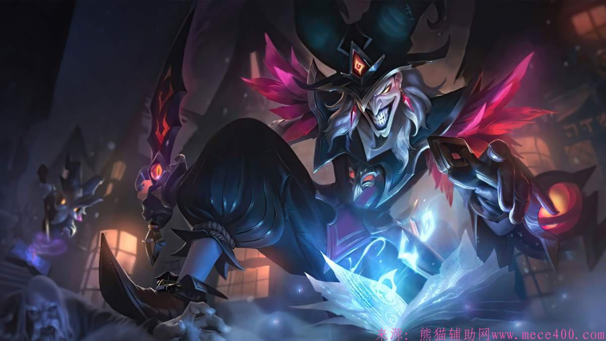 英雄联盟LOL恶魔小丑 奥术师 萨科最新皮肤4k游戏壁纸