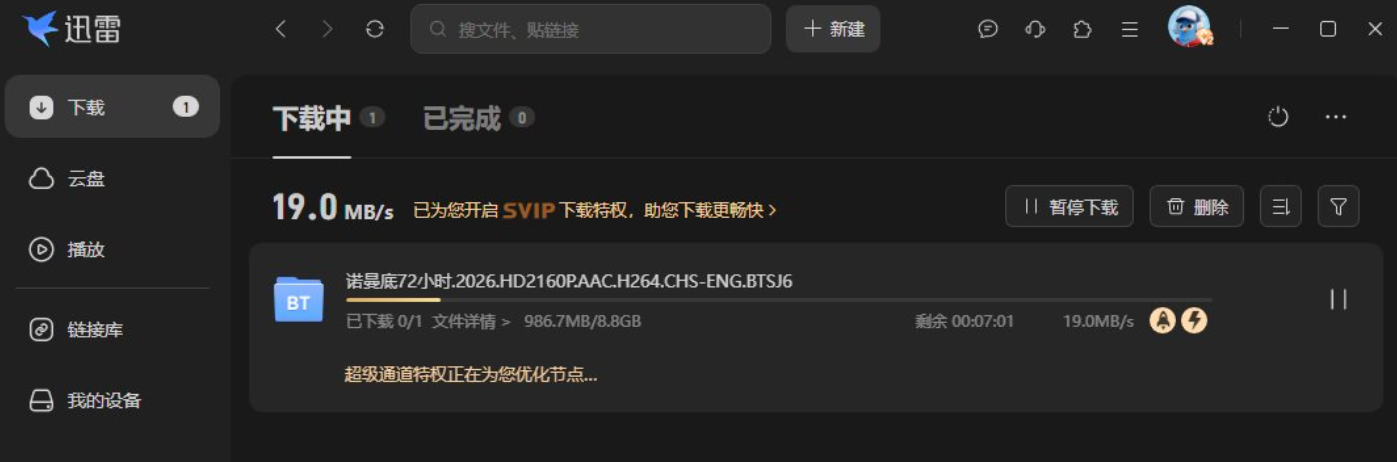 迅雷(25.0.91.1602) 迅雷17无广告绿色精简版